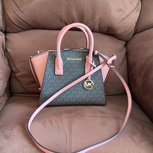 Michael Kors Sm Tz Satchel in Sunset Rose